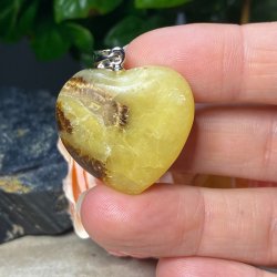 Septarie hjerte vedhng