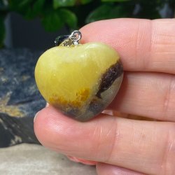 Septarie hjerte vedhng