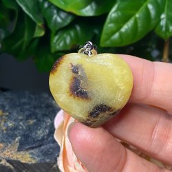 Septarie hjerte vedhng