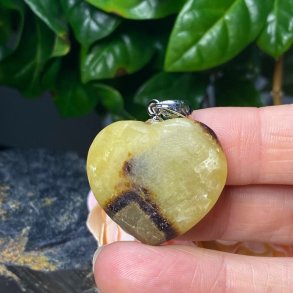 Septarie hjerte vedhng