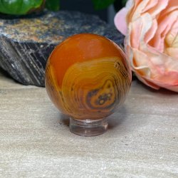 Stribet madagaskar agat kugle 34mm