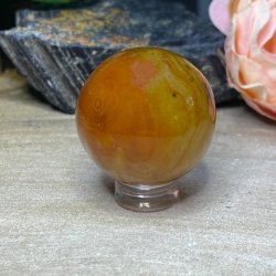 Stribet madagaskar agat kugle 32mm