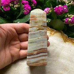 Stribet onyx obelisk