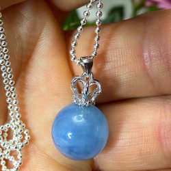 Aquamarin kugle vedhng